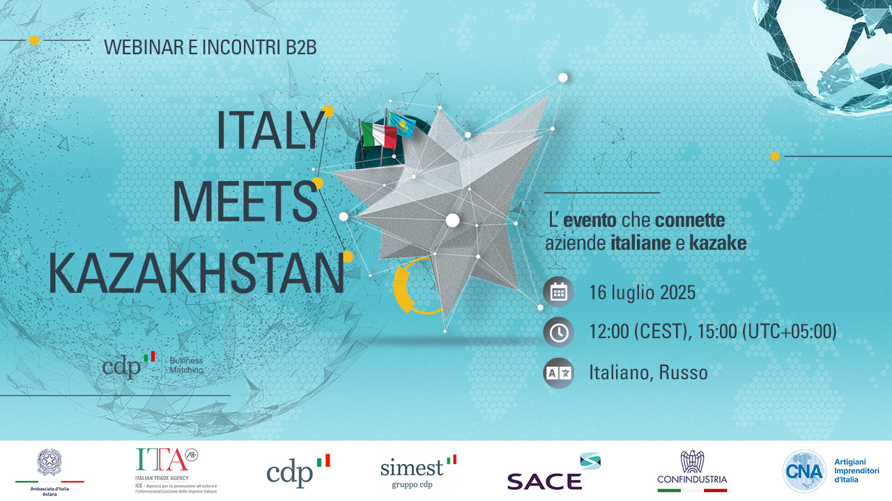 CDP lancia la piattaforma di Business Matching in Kazakistan: ACIK tra i protagonisti del webinar di apertura